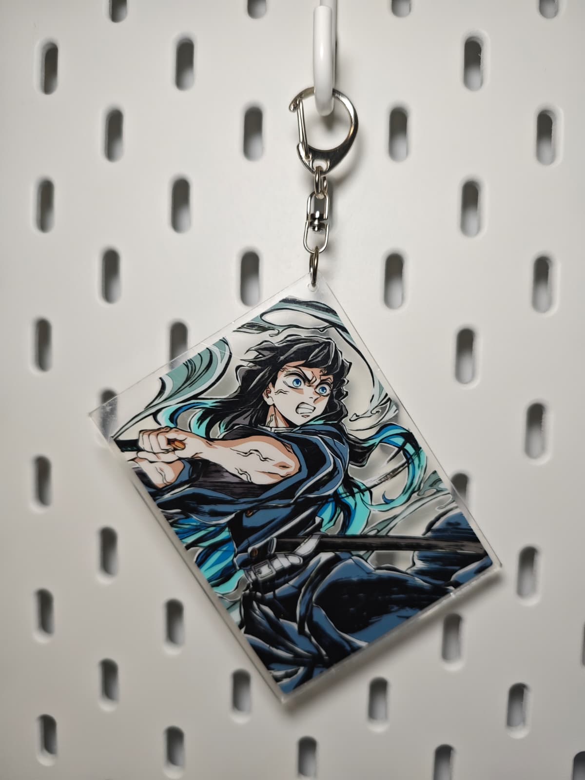Breloc acrilic dreptunghiular Muichiro - Demon Slayer