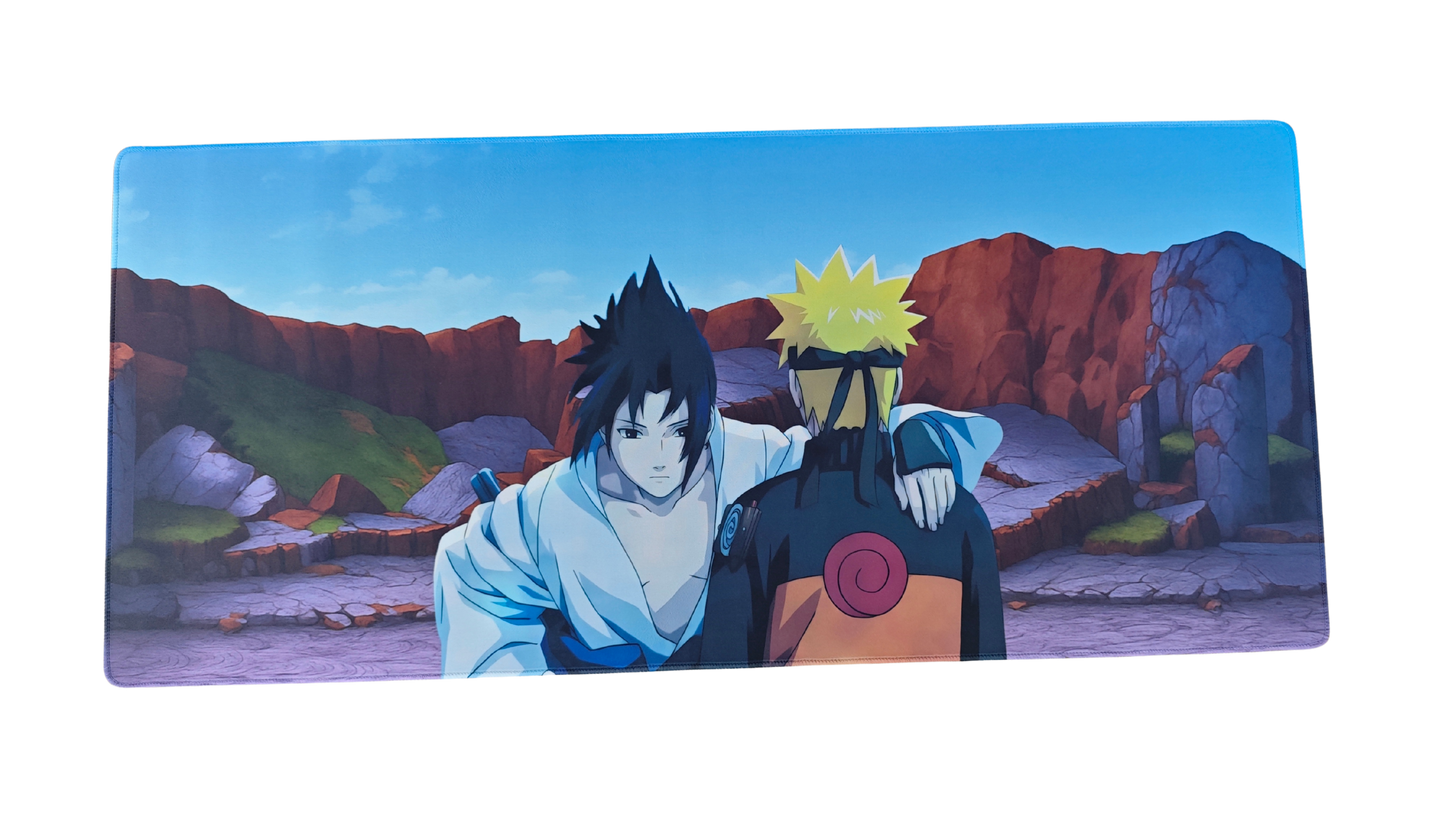 Mousepad gaming Naruto și Sasuke vedere din ansamblu, de sus.