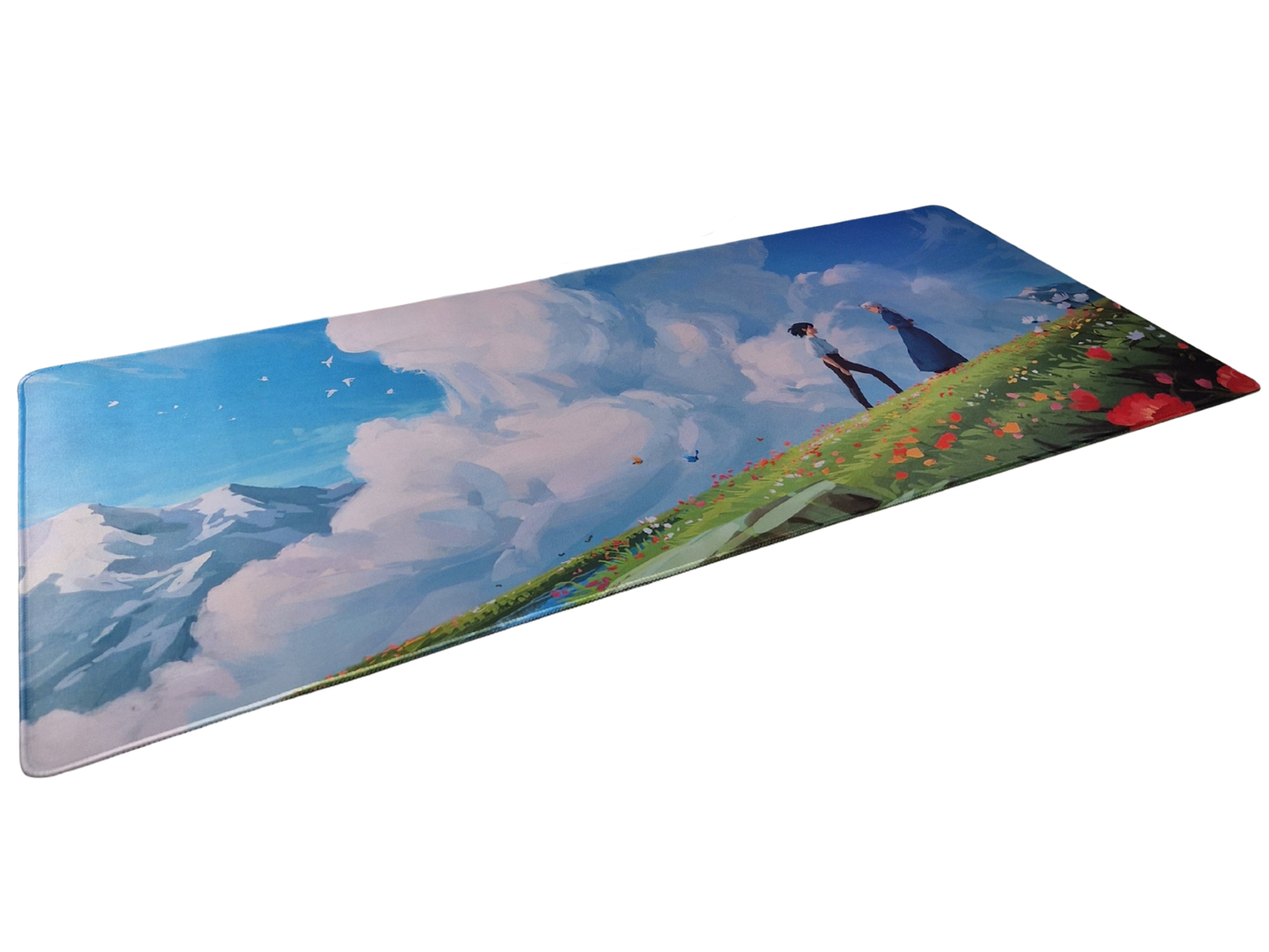 Mousepad peisaj de munte cu nori vedere de ansamblu