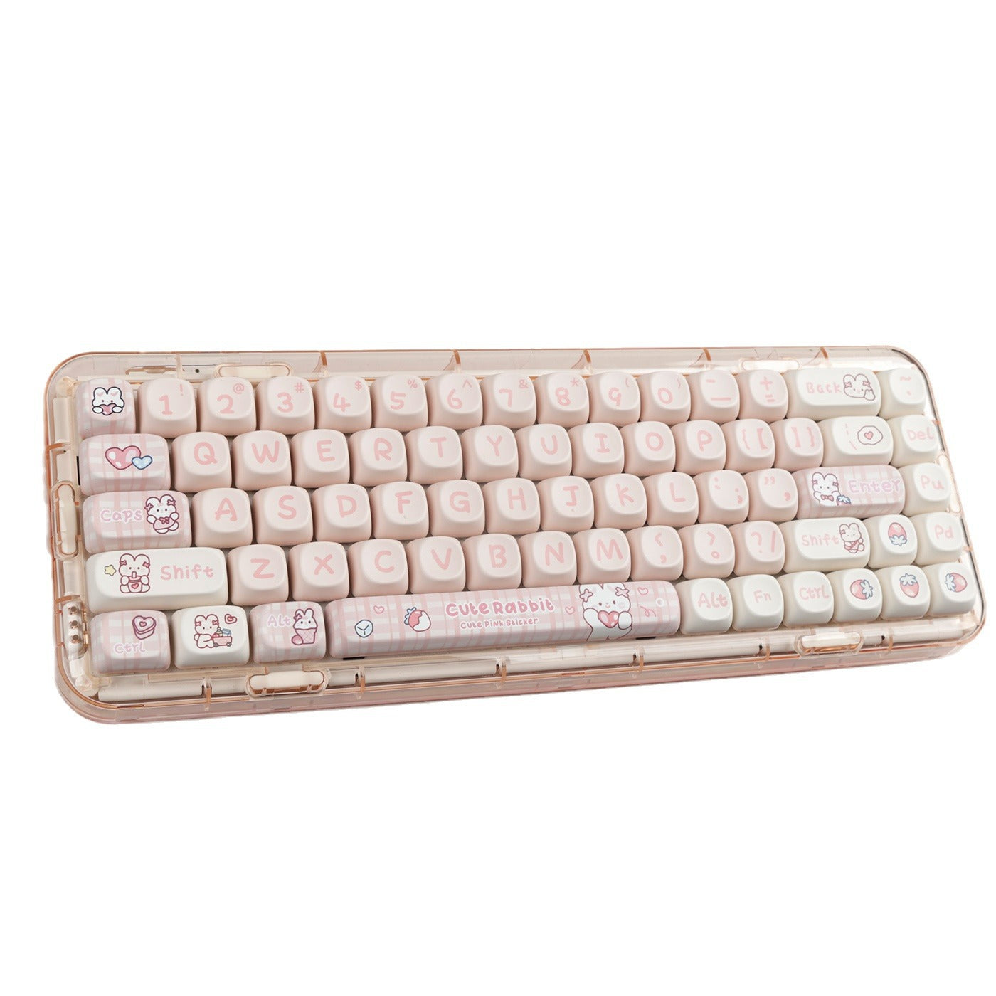 Set taste Cute Bunny Pink Edition tastatura completa